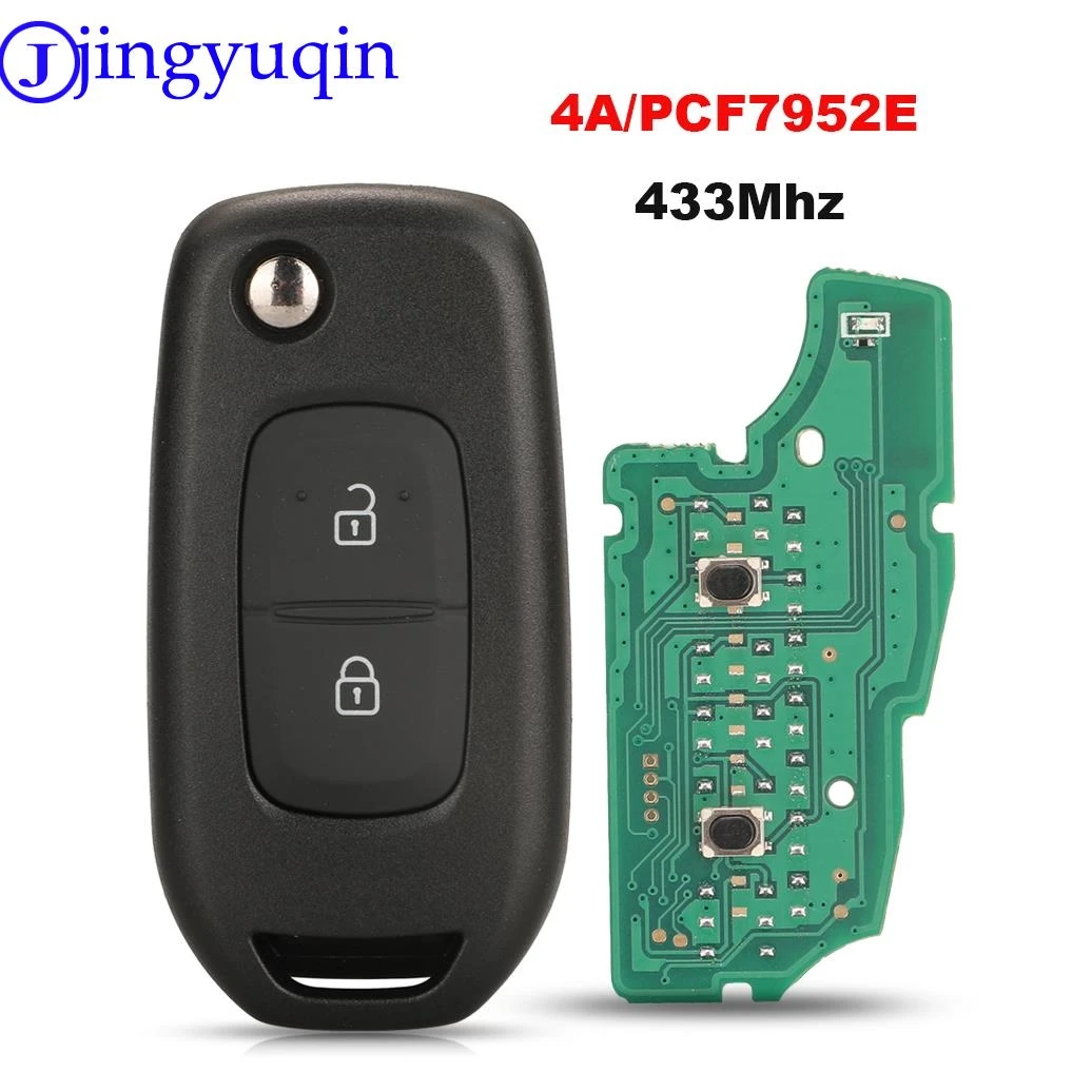 Jingyuqin 2 кнопки дистанционного ключа автомобиля для Renault Duster Megane Sandero Kangdoo Captur Twingo