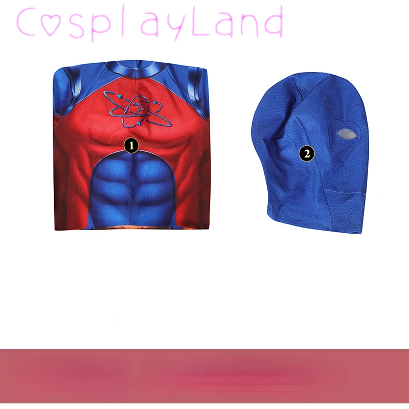 Карнавальный костюм на Хэллоуин черный Адама для косплея Atom Smasher 3d-костюм из