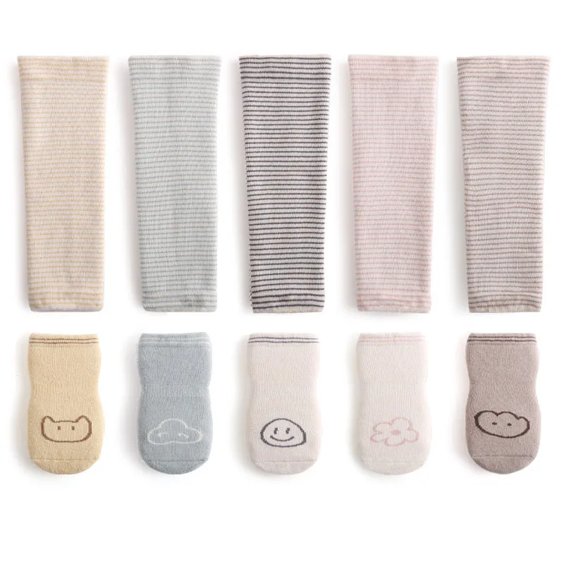 

HAYANA Winter Baby Socks Baby Thickening Warm print Stockings Toddler Crawling Knee Pads Socks