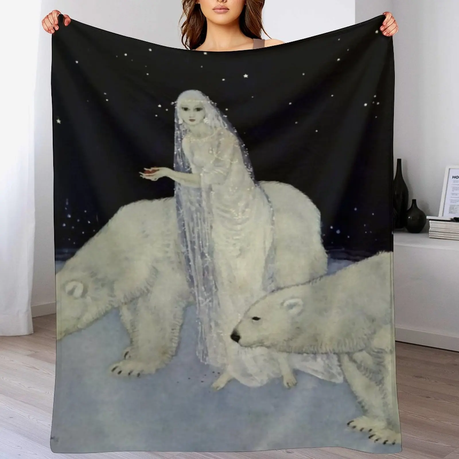 Одеяло Снежная королева от Edmund Dulac дизайнерские покрывала мягкие одеяла