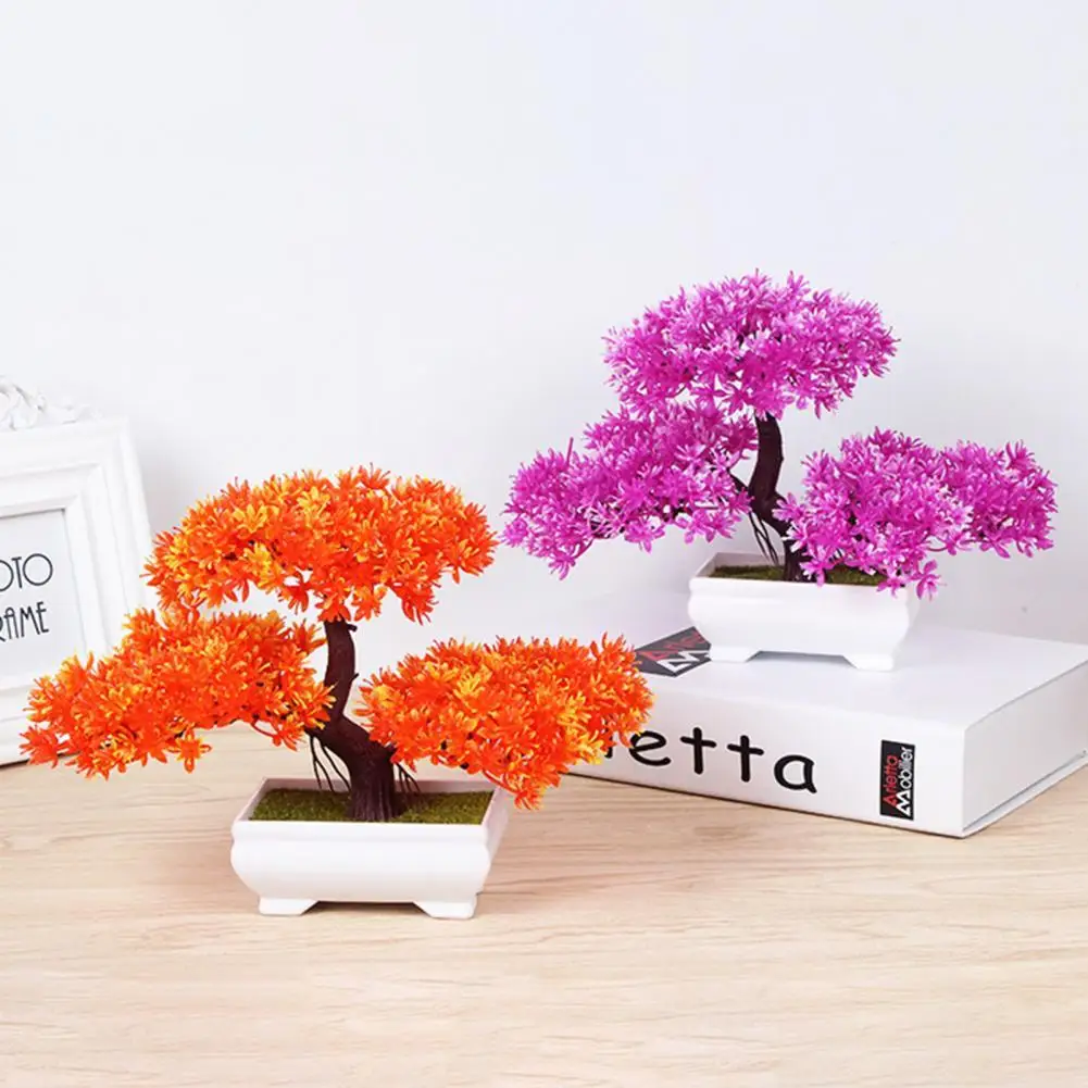 

Long Service Time Waterproof Potted Plant Artificial Bonsai for Hotel