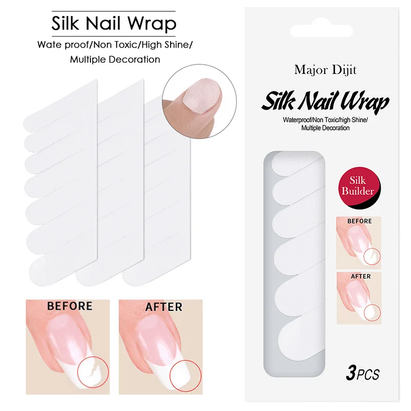 

Non-woven Silk Nail Wrap Reinforce FiberGlass Art Nail Protector Self Adhesive DIY Nail Extension Sticker Manicure Nail Tools