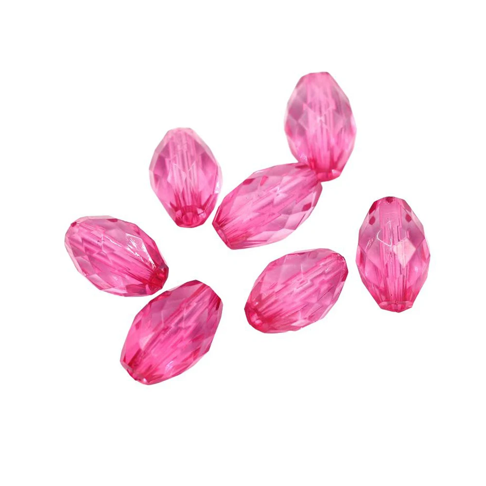 

Spacer Bead Oval Acrylic Faceted Purple For Charms Necklaces Jewelry DIY Finding 17x11mm