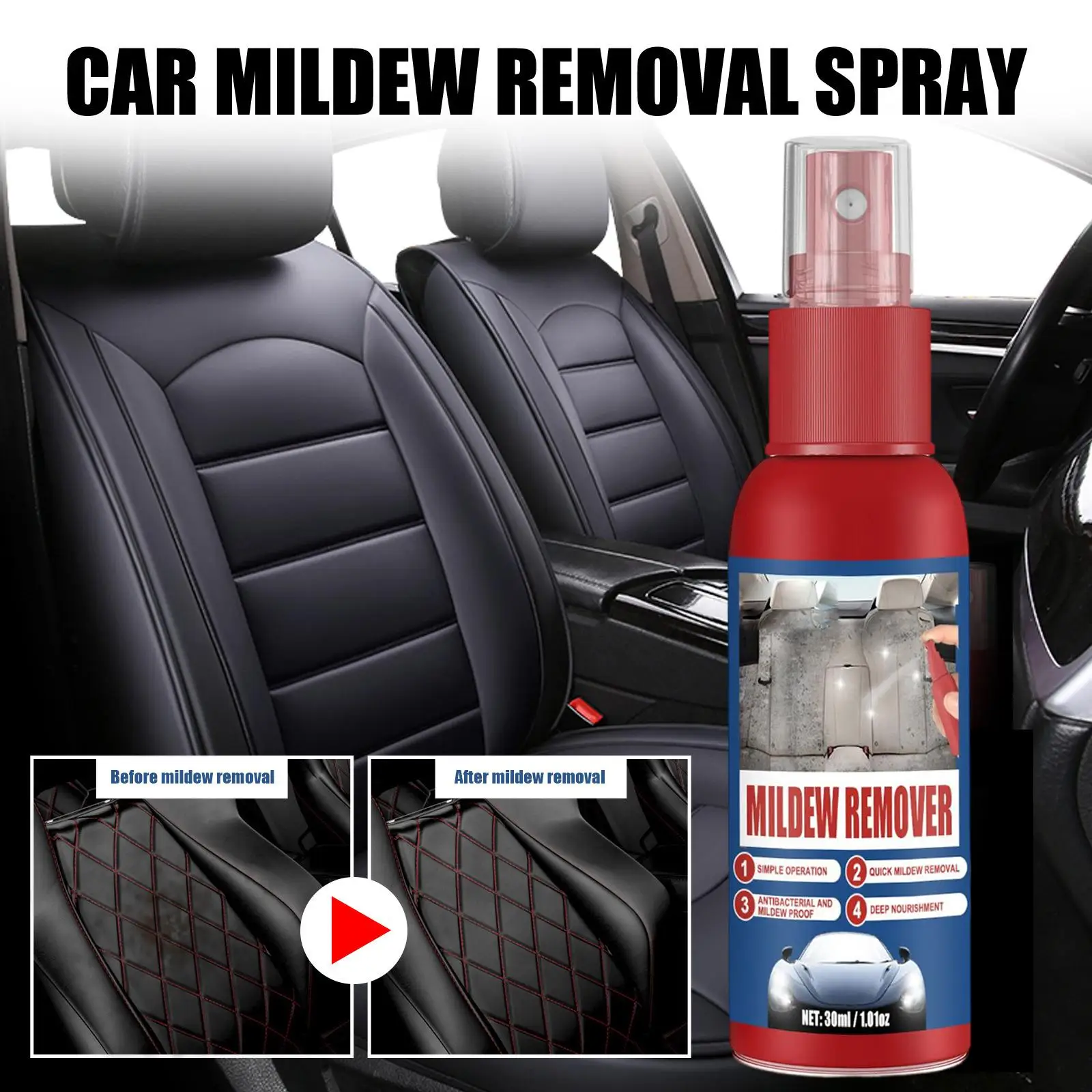 

Multi Purpose Car Stain Remover Spray for Seat Belt Car Roof Carpet