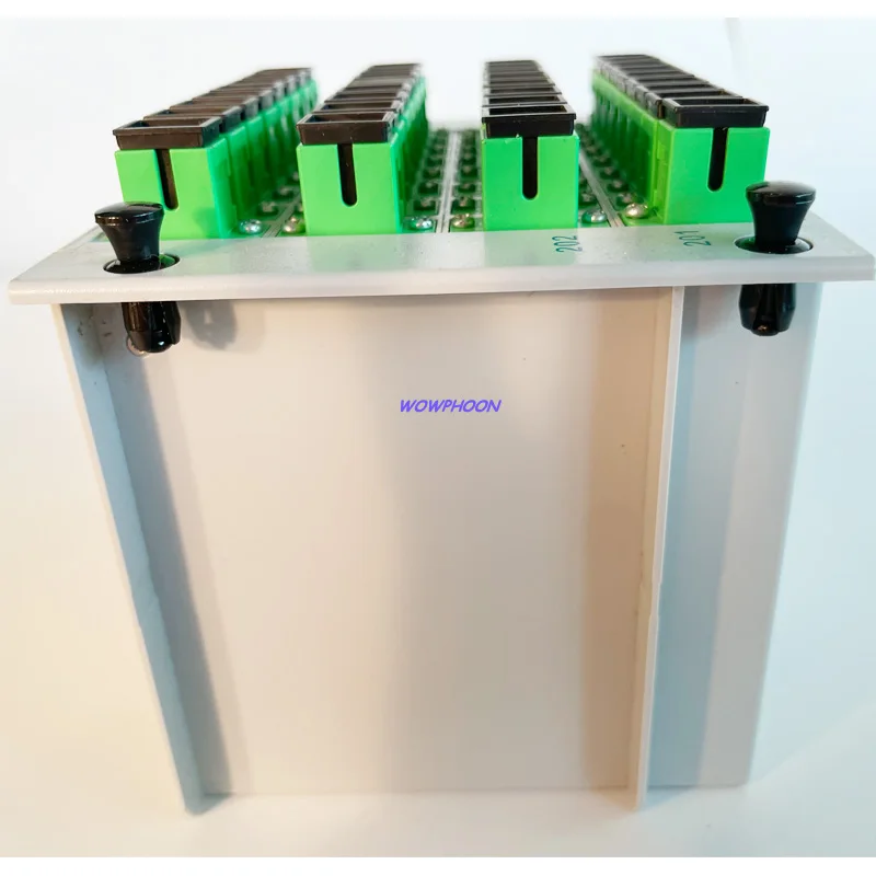 1*32 SC APC Fiber Optic Splitter 1x32 Optical PLC Splitter Cassette Box Card Inserting Type Optical FTTH PLC Splitter SC UPC