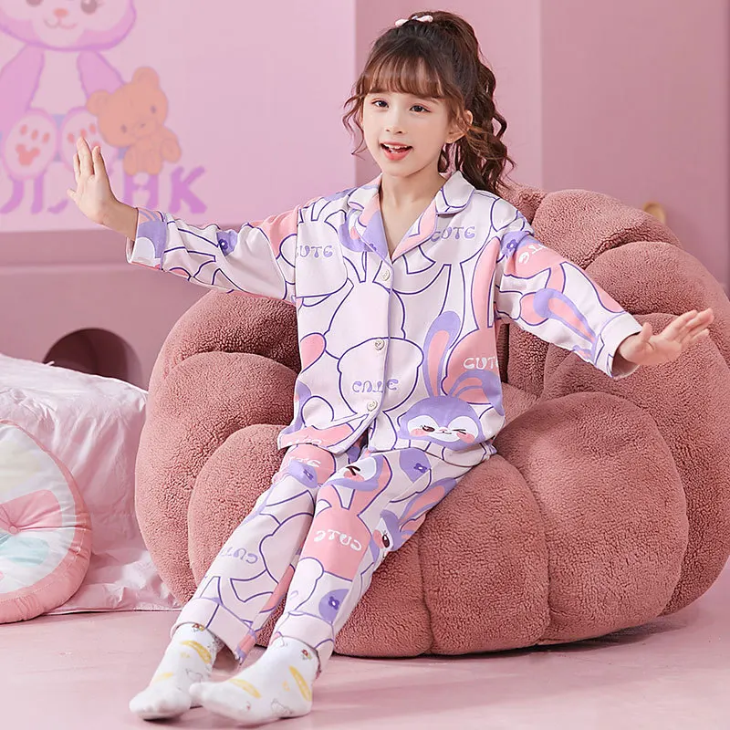 Фото 2022 Sanrioed аниме Kuromi Cinnamoroll Melody Мультяшные детские пижамы для маленьких девочек мальчиков длинная Пижама подарки №4