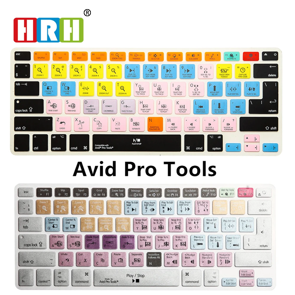 Фото HRH водонепроницаемый Avid Pro Tools, силиконовая клавиатура с горячим ключом, Защитная пленка для Macbook Air Pro Retina 13 
