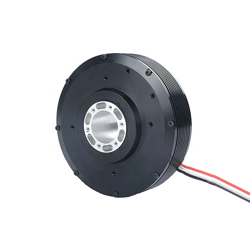 

PM100 High Torque Big Hollow Shaft Brushless DC Direct Drive Servo Motor with Slip Ring for Robot Arm Joint Hub Wheel Motor