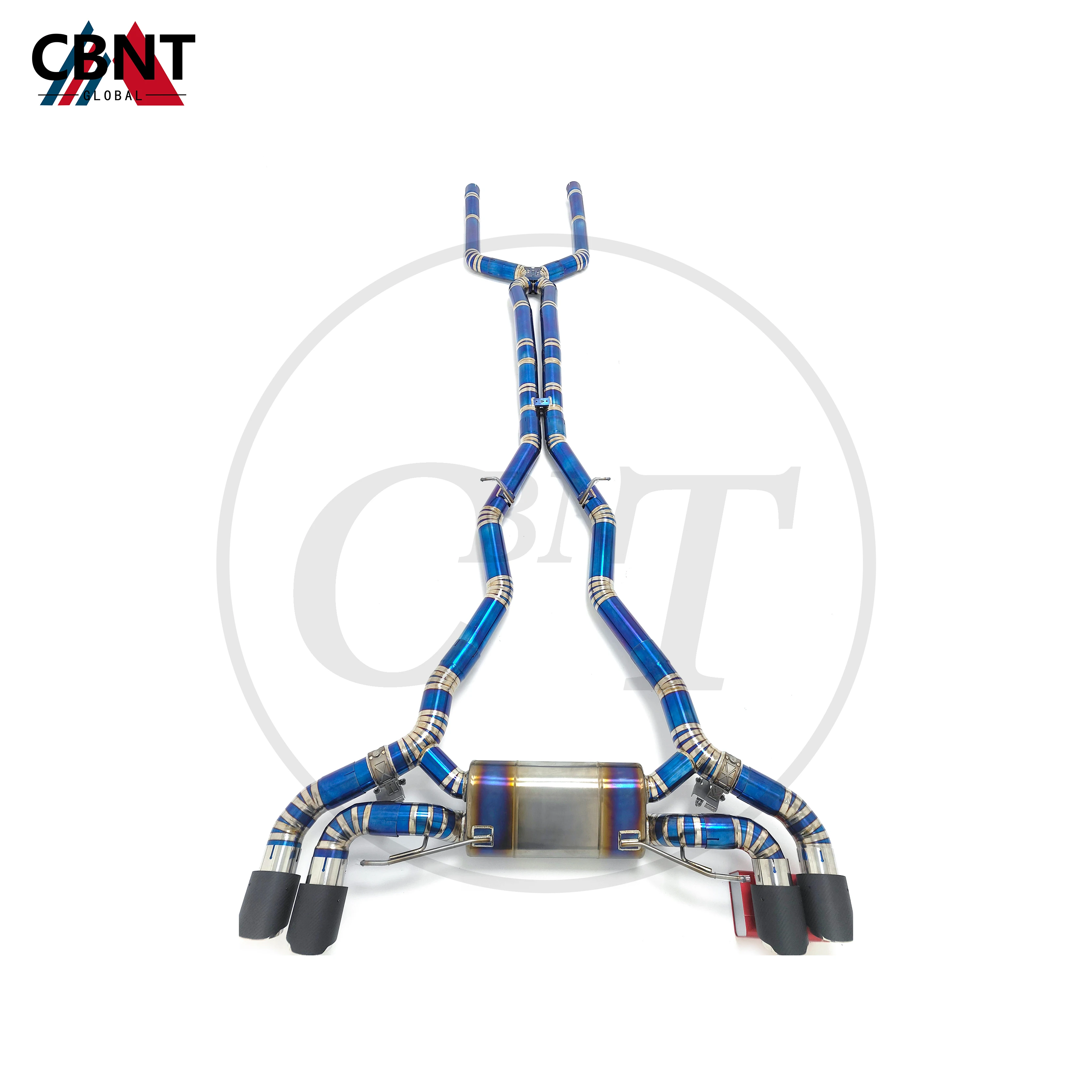 suwana rura wydechowa CBNT Catback do BMW F90 M5 4.4T 2019-2023 wysokiej jakości tytanowy tłumik układu wydechowego z zaworem