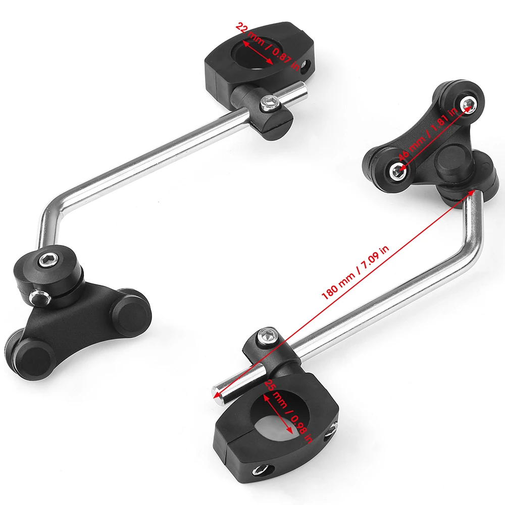 

Кронштейн для лобового стекла мотоцикла 7/8 "22 мм 25 мм универсальный стандартный руль зажим для крепления на лобовое стекло для MT09 MT07 R1200GS F800GS