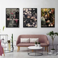 black butler classic vintage posters kraft paper vintage poster wall art painting study nordic home decor