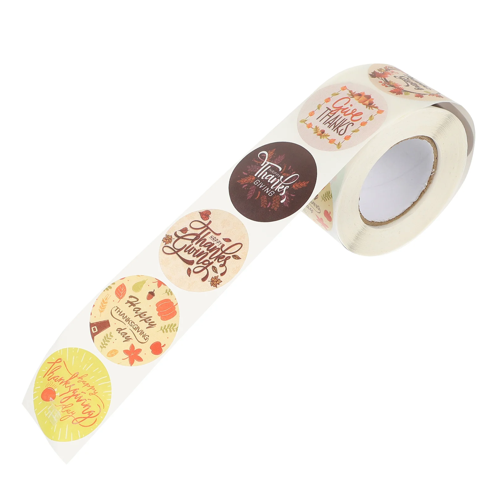 

Stickers Thanksgiving Sticker Roll Envelope Seal You Thank Label Decorative Labels Gift Adorable Round Tape Office Sealing
