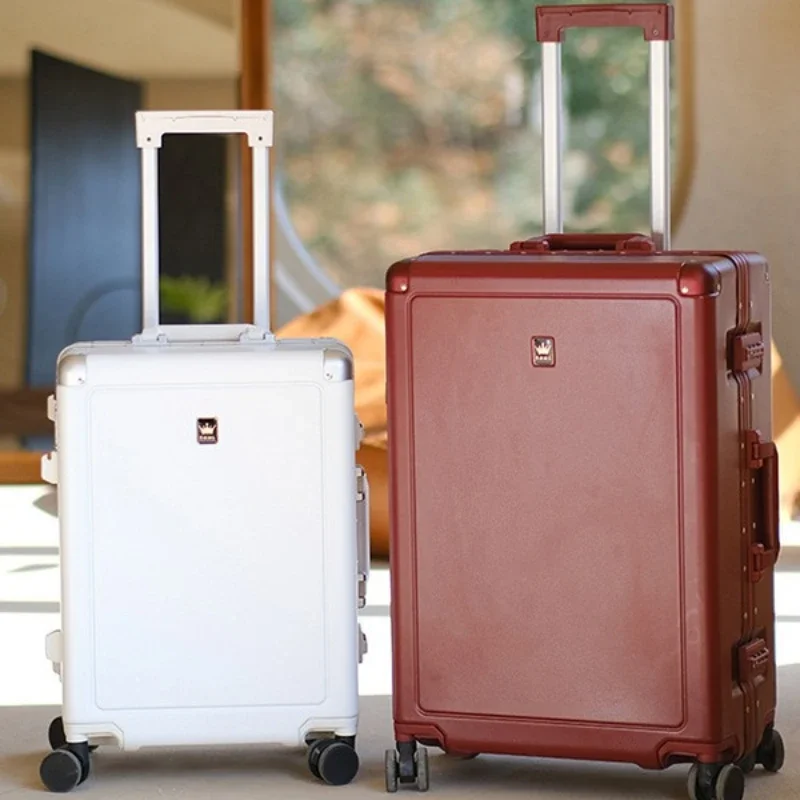 Чемодан на колесиках для мужчин и женщин Дорожный чемодан с алюминиевой рамкой