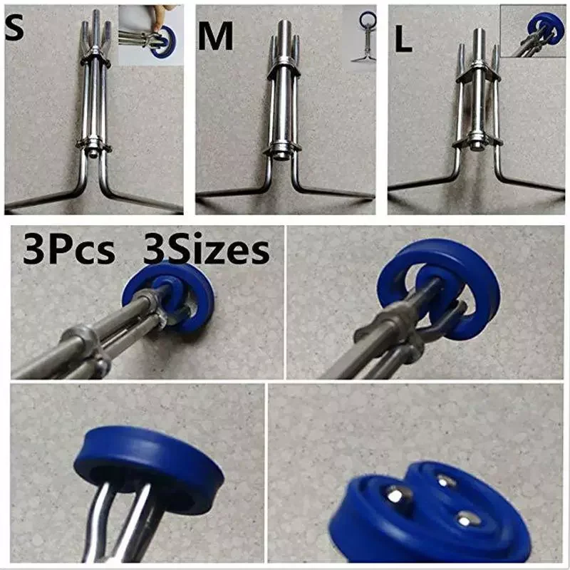 

3Pcs/Set Hydraulic Cylinder Piston Rod Seal Up U-cup Installation Tool Boost Controller Gasket Hydraulic Seal Installer Tool