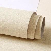 flaxen grasscloth paper peel and stick waterproof wallpaper self adhesive removable linen wall stickers decor for furniture room