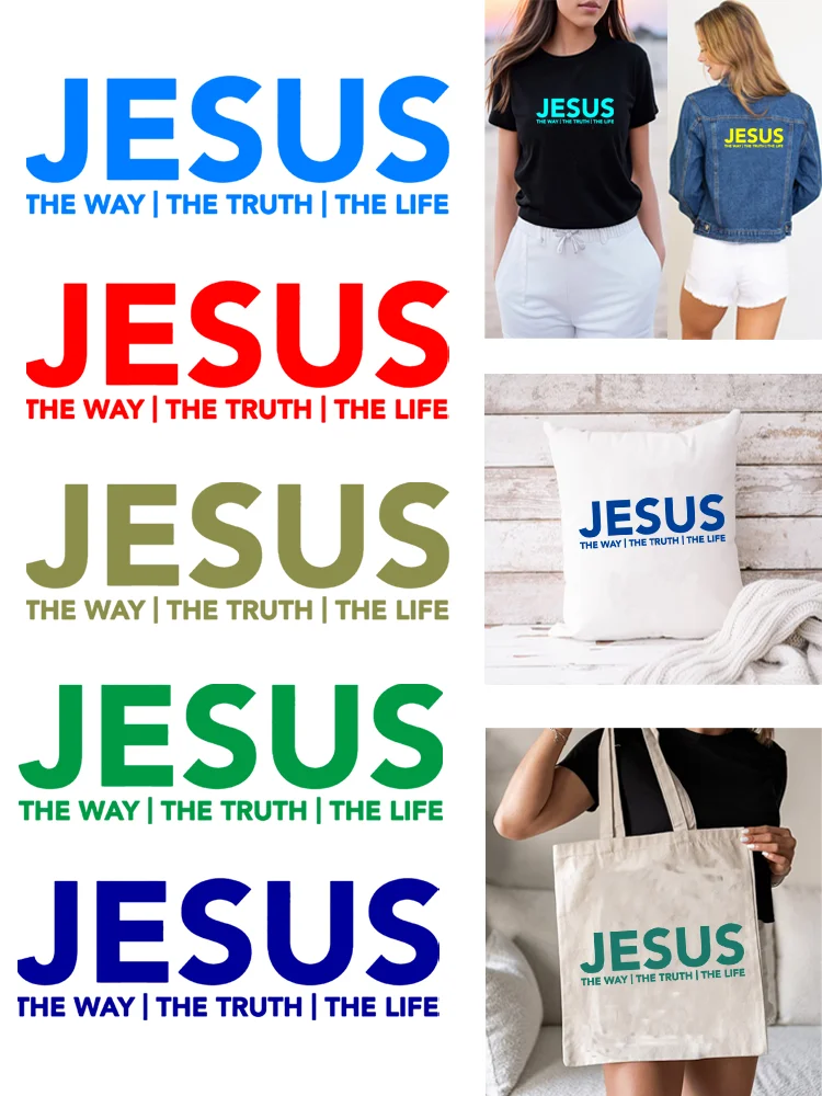 

Виниловые наклейки на джинсы с изображением Иисуса дороги/правды/жизни