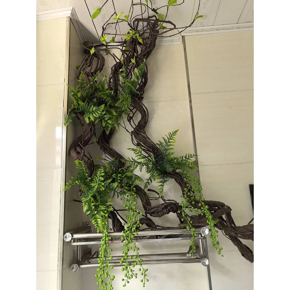 1 75 м искусственный цветок виноградная лоза из ротанга ковчеемость лист