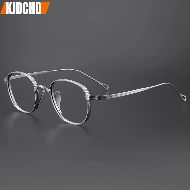 Оправа для очков титановая мужчин и женщин брендовые винтажные квадратные