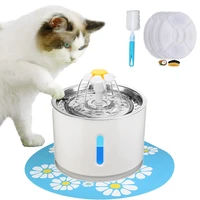 automatic dog feeder cat water fountain indoor usb led 2 4l ultra quiet dog drinking dispenser pet puppy feeder fountains bowls
