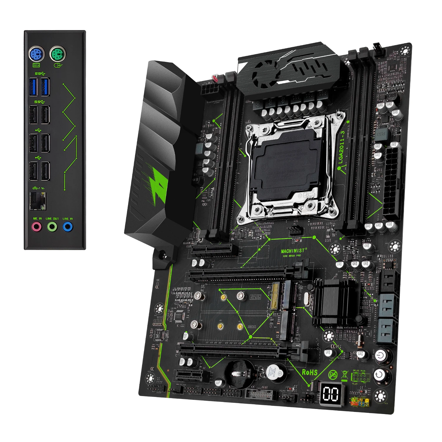MACHINIST X99 комплект материнской платы LGA 2011-3 с процессором Xeon E5 2666 V3 16 ГБ = 2*8 DDR4 МГц