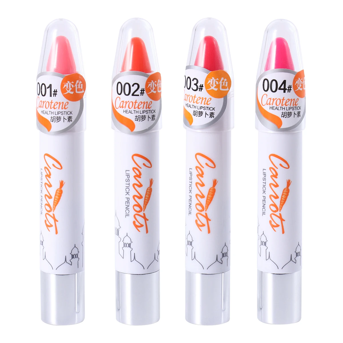 

4pcs 4 Colors Lipsticks Mood Color Changing Long Lasting Moisturizing Colorfast Maternity Lip Balm Lip Stick For Pregnant Women