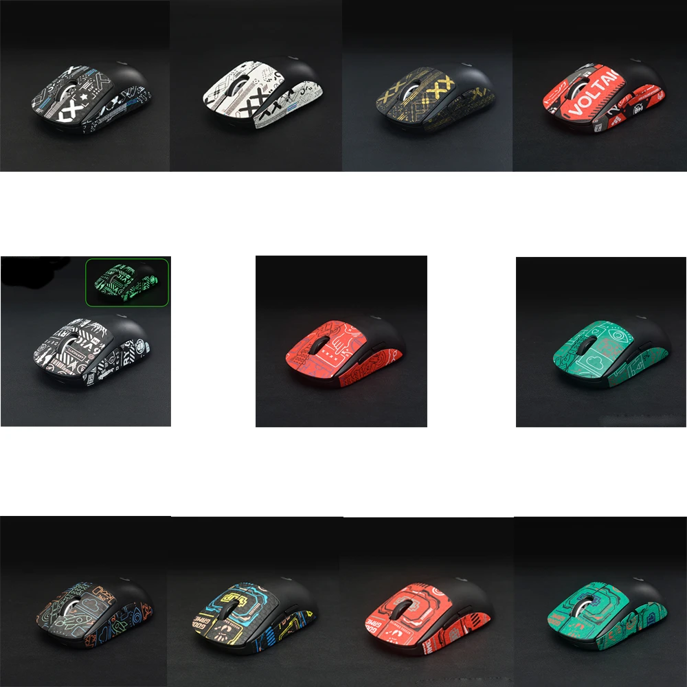 

DIY Mouse Skin Mouse Side Stickers Sweat Resistant Pads Anti-slip Grip Tape for logitech G Pro X Superlight Mouse