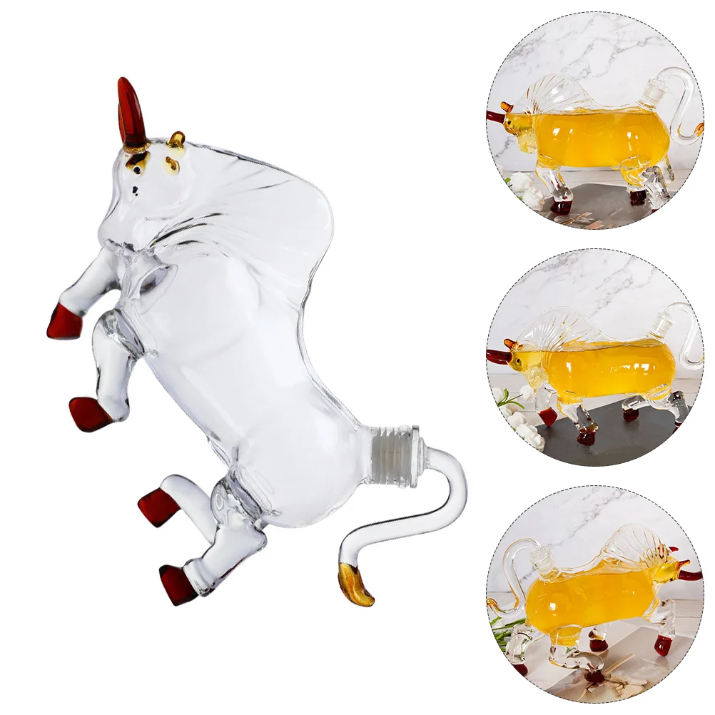 

Bullfighting Shaped Bottle Creative Bottle Transparent Bottle