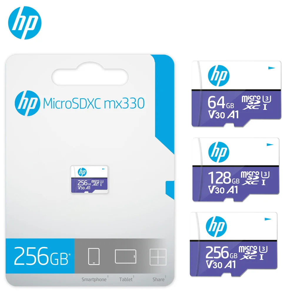 100% оригинальная карта памяти HP Micro SD Class10 U3 MicroSD 64 Гб 128 ГБ 256 SD/TF флэш-карта для