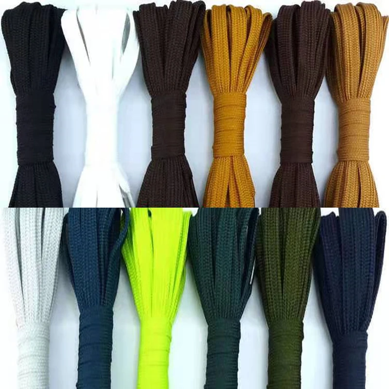 

Шнуровка из полиэстера, плоская ширина 0,9 см, кожаная обувь, шнуровка, повседневные шнурки для обуви, ремешок для походной обуви