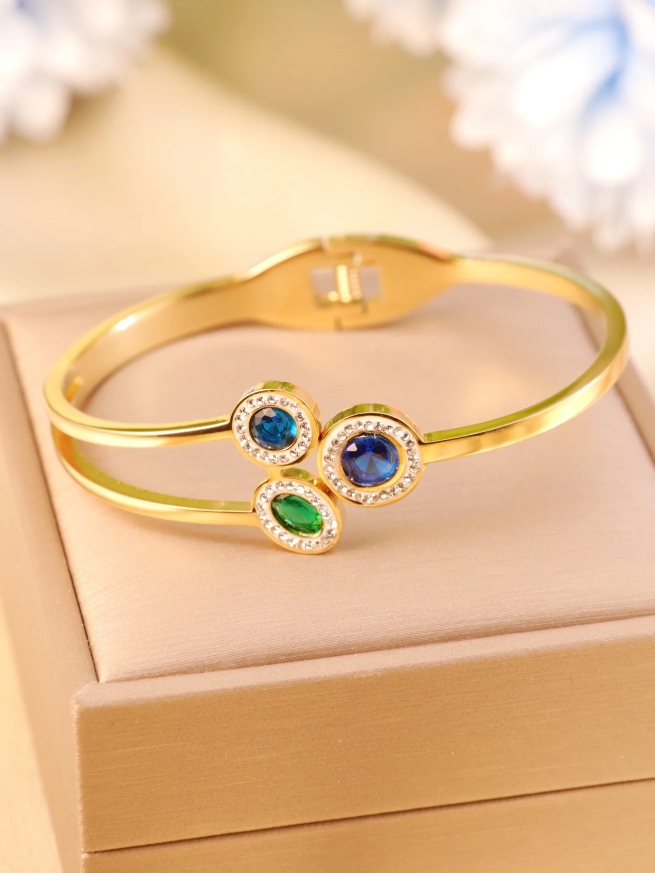 Модный женский браслет из титановой стали