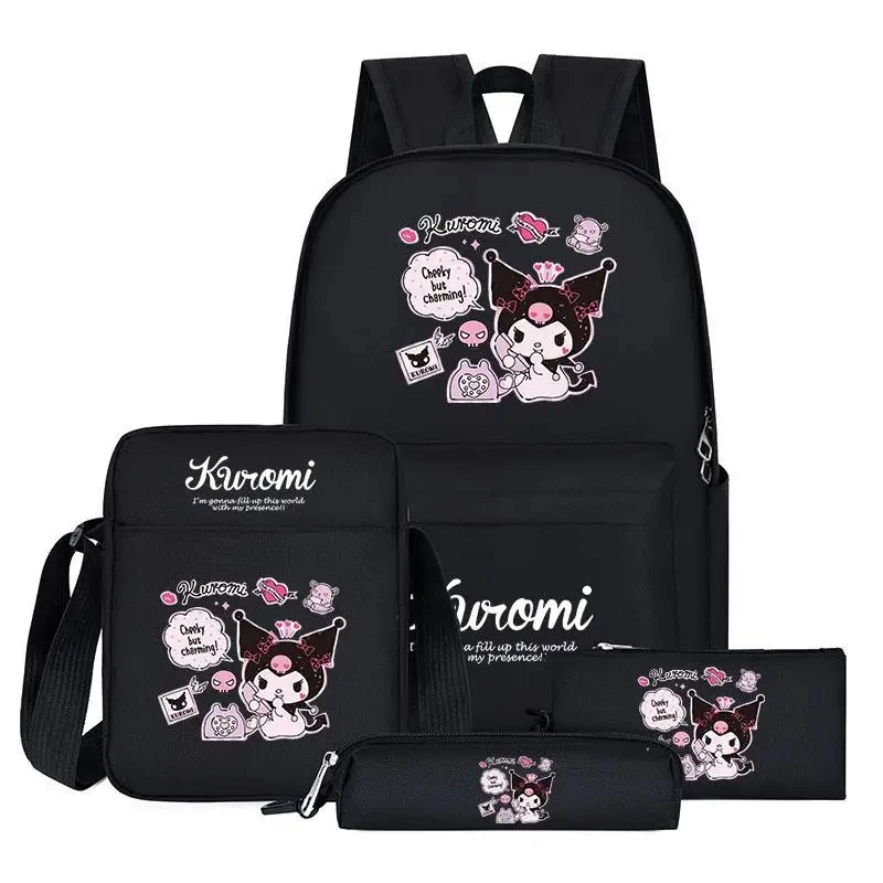 

Kawaii Sanrio Sock Anime Kuromi Cute Child High Capacity Bag Primary School Student Cartoon Backpack Pencil Case Crossbody Bag