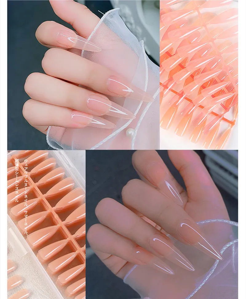 240 шт./коробка искусственные накладные ногти для наращивания ногтей