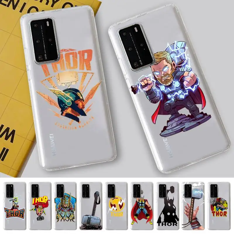

Marvel Thor Phone Case for Samsung S10 20 22 23 A10 40 for Xiaomi10 Note10 for Huawei P50 20 Honor60 70
