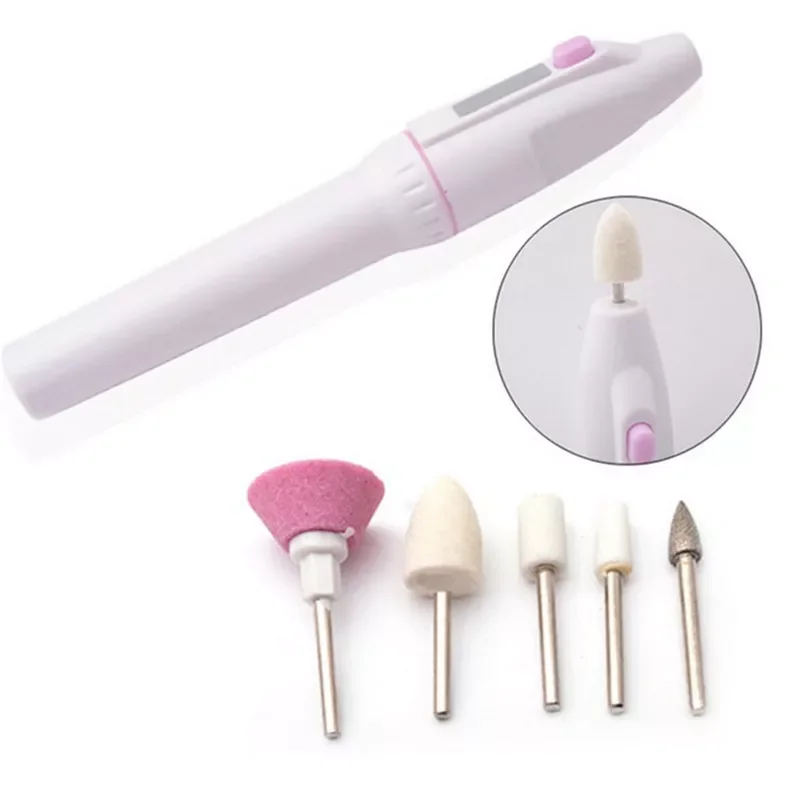 

2022New Mini Nail Art Drill Machine Electric Nail Drills Pen Handpiece Bits Manicure Pedicure Gel Polish File Buffer Nail Art To