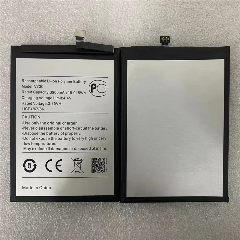 YCOOLY для аккумулятора V730 3900 мАч, новая дата производства, высокая емкость с отслеживанием информации