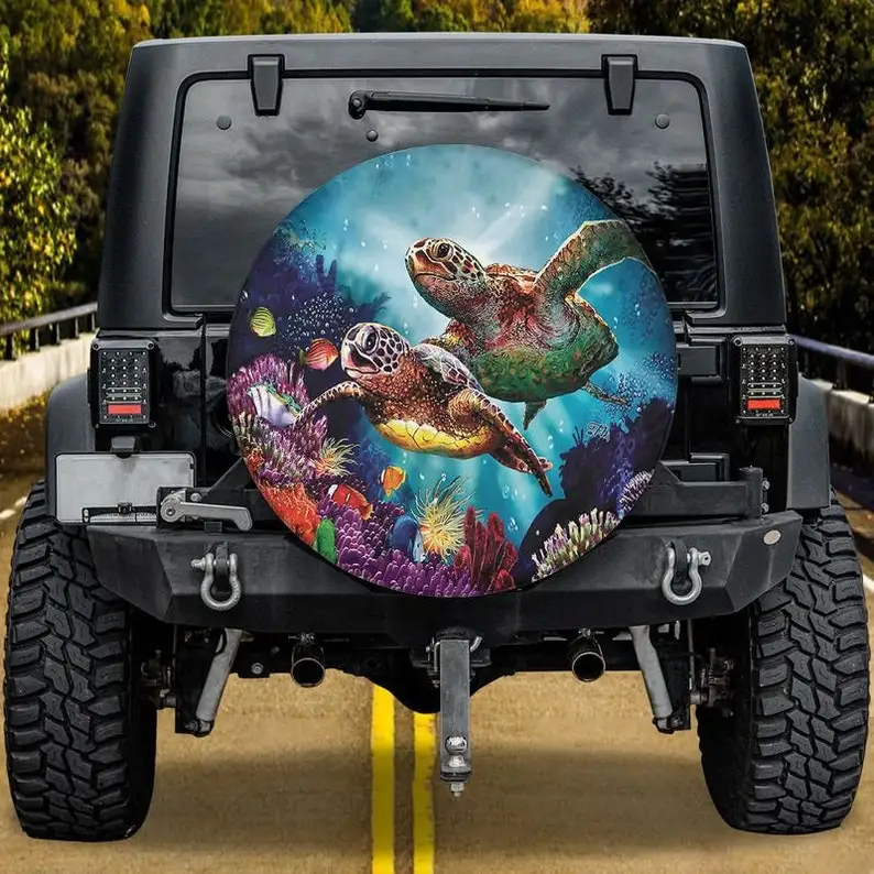 

Turtle, Under Sea, Spare Tire Cover, Turtle Couples, Sea Life, You And Me We Got This, Fbsp150902