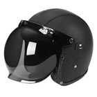 Мотоциклетный шлем, винтажный, с открытым лицом, в стиле ретро, 34, половина каска, мотоциклетный шлем, мопеды, эндуро, горный велосипед