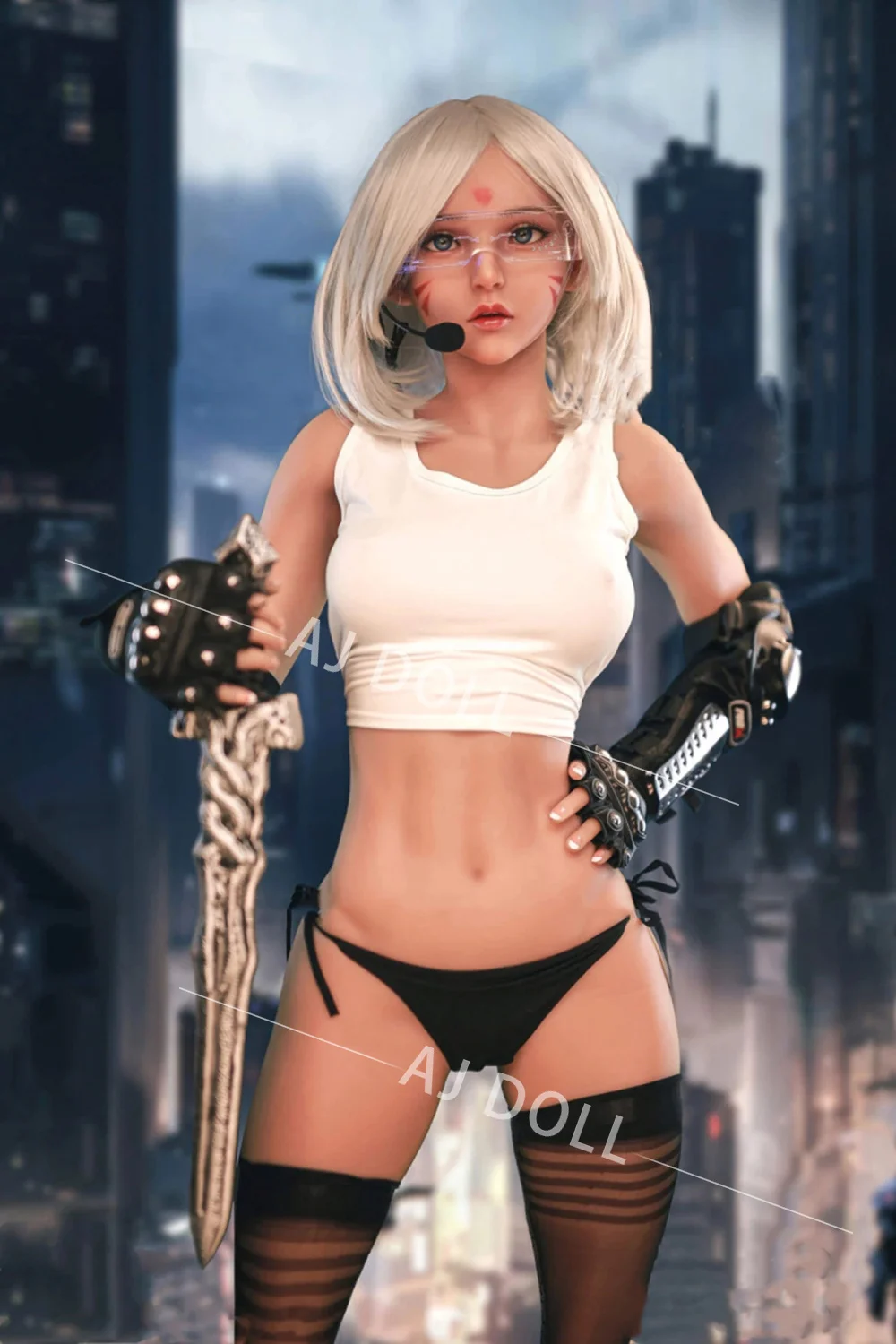 Кукла для секса AJDOLL 152 см. Реалистичная плоская грудь, мягкая попа, оральная, вагинальная и анальная дырки. Сексуальная и красивая взрослая игрушка с полным телом для мужчин.