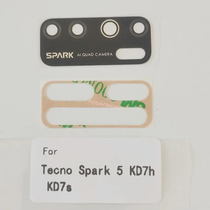 Стеклянный объектив задней камеры с Ahesive для Tecno Spark 5 6 Go Air Pro KE5 KD6 KD7 KE6 KE7 Pova 2 LD7 LE7 Power 4 LC7, 1 шт. (art.: 3920bfd0bf4de) - 3920bfd0bf4de