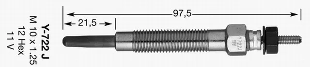 

Store code: 9974 for glow plug L300-H100 11V-mm "Y-722J"