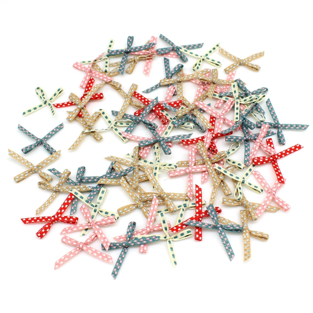 Маленький галстук-бабочка из полиэстера и атласа украшение для свадьбы сделай