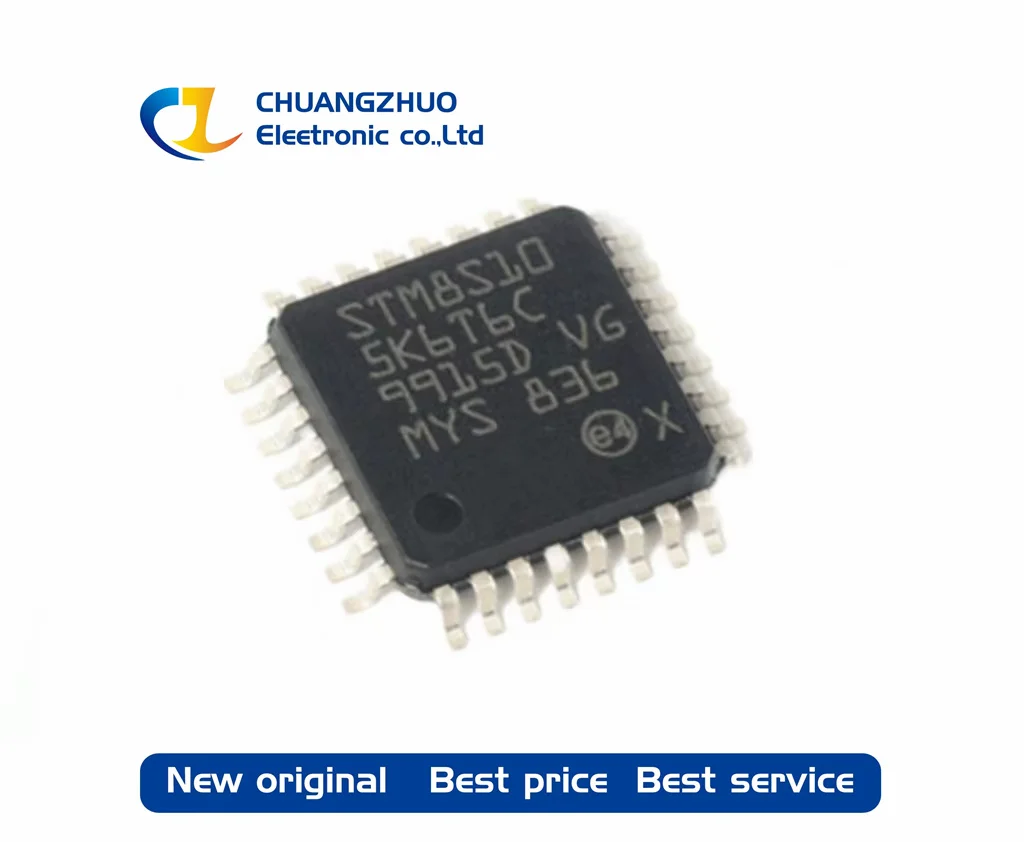 

Новый оригинальный микроконтроллер STM8S105K6T6C 16 МГц 2 КБ флэш-памяти 32 Кб (7x7), 1 шт.