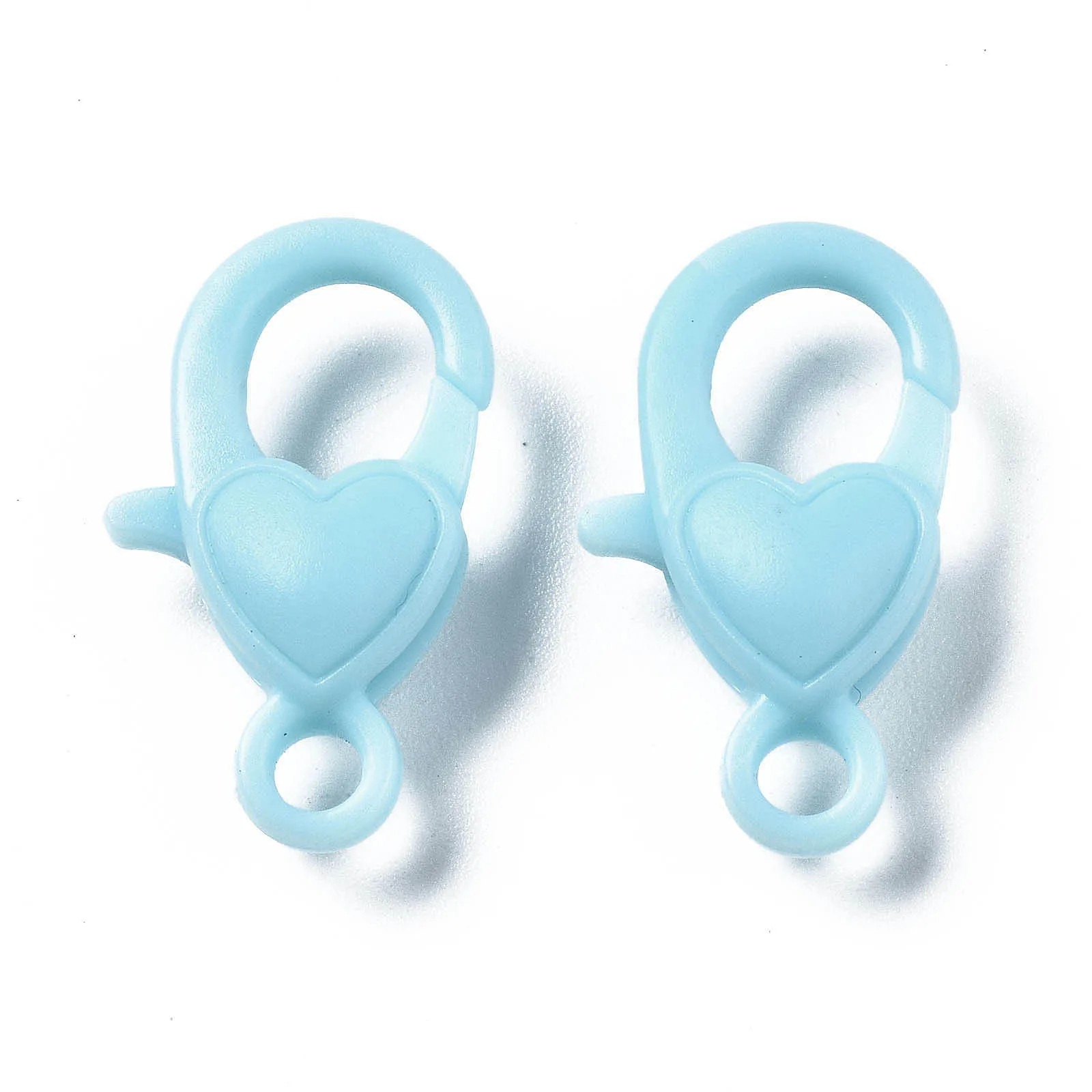 50 шт. непрозрачные акриловые застежки в виде когтей омара сердце разноцветные