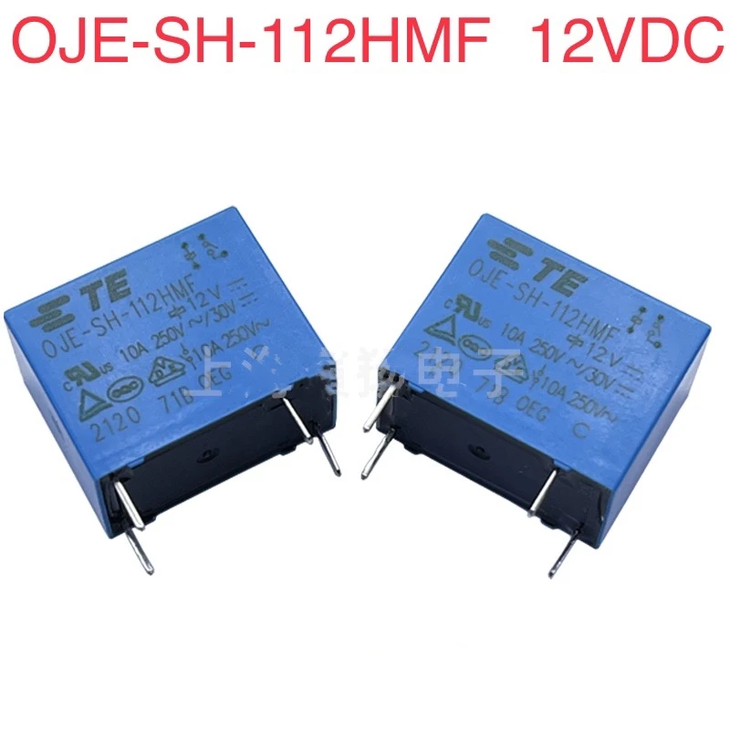 10 шт./лот TE OJE-SH-112HMF 12VDC 4-контактный миниатюрный реле питания печатной платы 10A 250VAC |