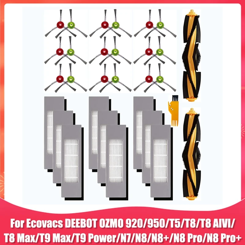 

Replacement Parts For Ecovacs DEEBOT OZMO T5 T8 T8 AIVI T8 Max T9 Max T9 Power N7 N8 Robot Vacuum Cleaner Accessories