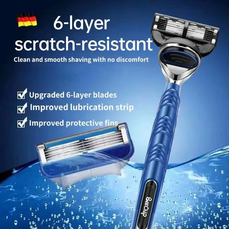 Maquinilla De Afeitar Manual Para Hombres Six Capas