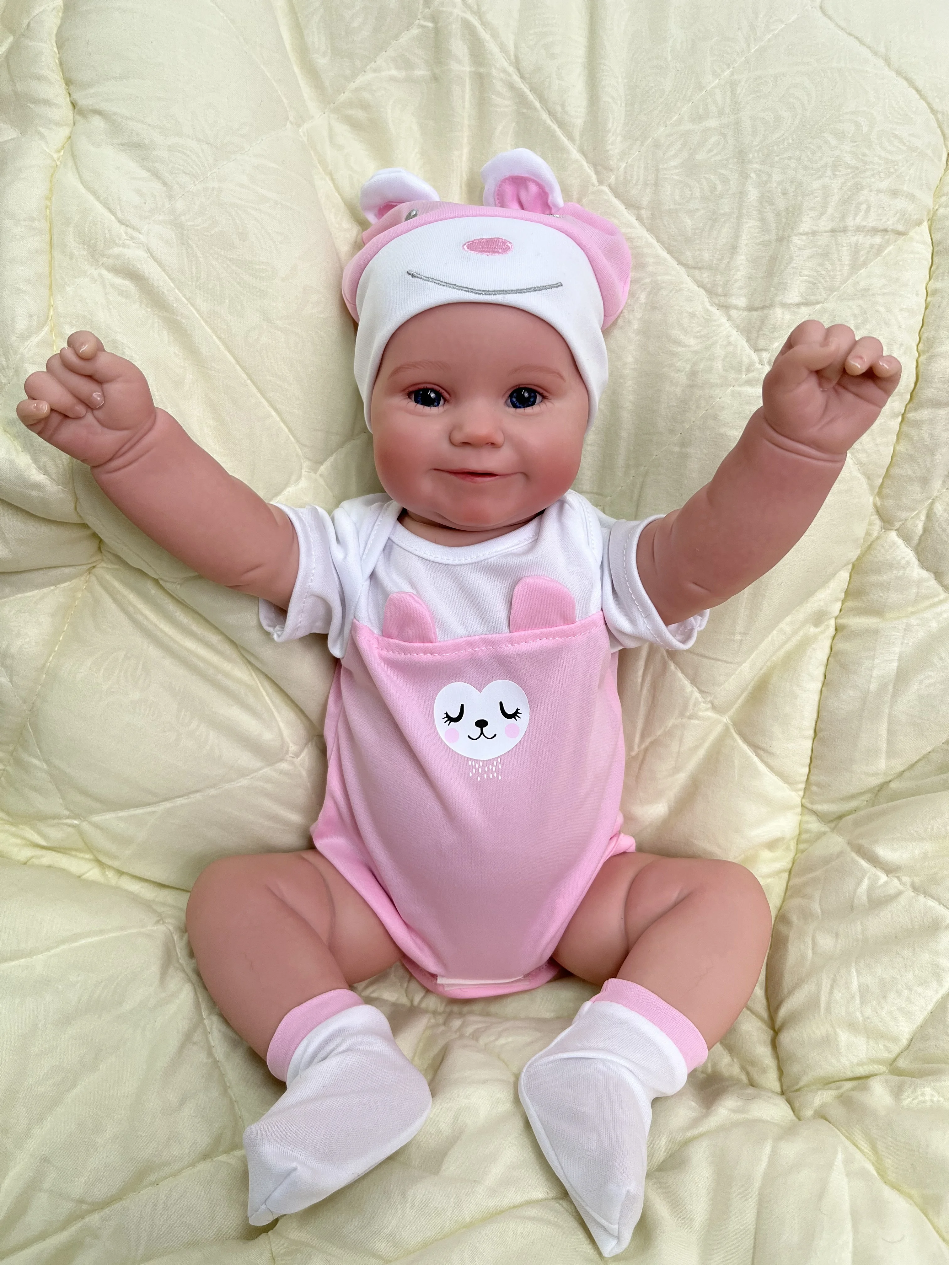 

ADFO Bebe Reborn 20 Inch 50cm Maddie Doll Babies Toy Realistic Baby Alive Lifelike Newborn Dolls Real Doll Kids Dolls Girls