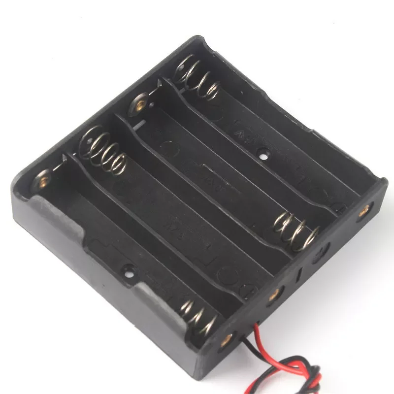 

New 1.5v Power Bank Cases 1X 2X 3X 4X 1.5v Battery Holder Storage Box Case 1 2 3 4 Slot Batteries Container With Wire Lead