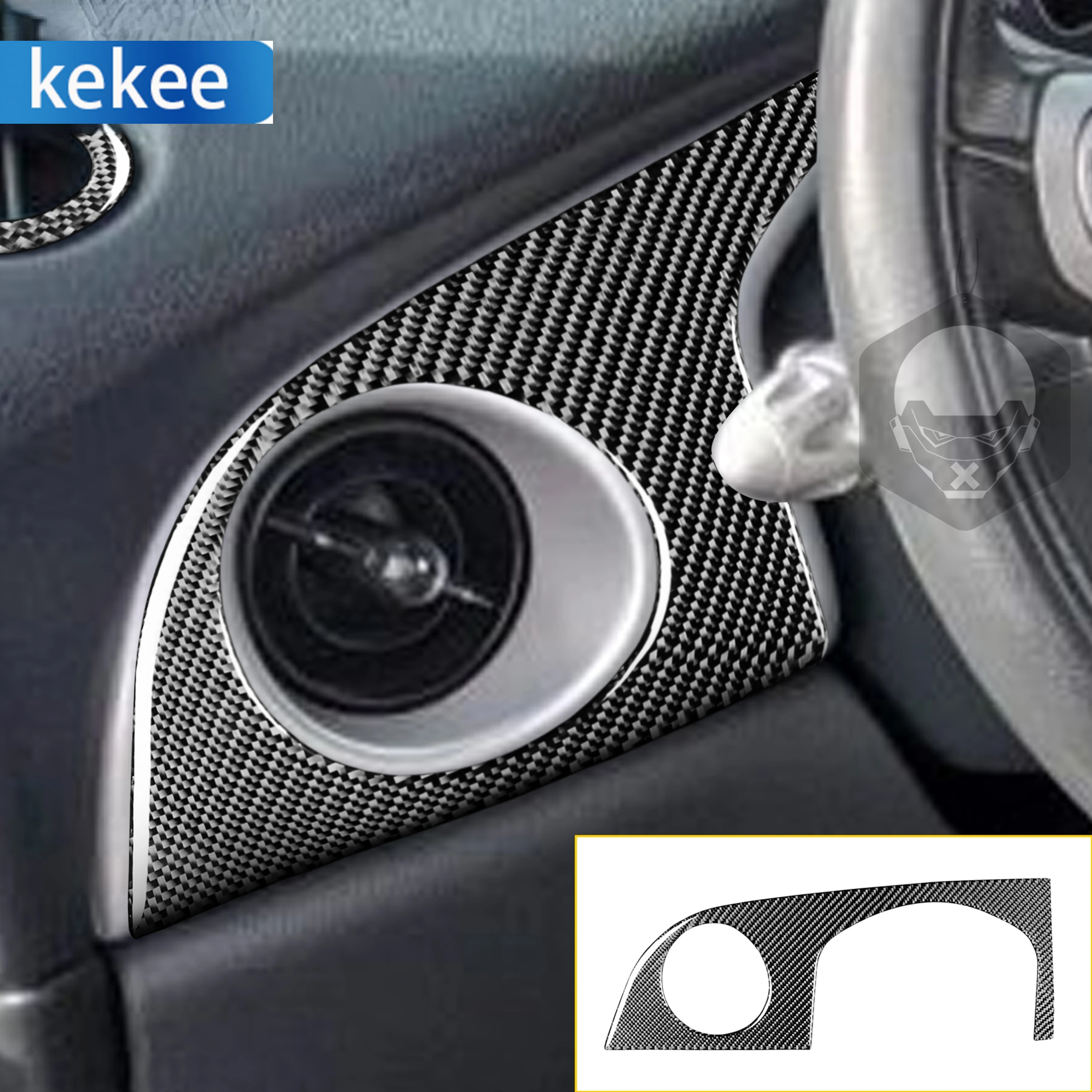 

Для Mini Cooper S один люк R50 R53 2005 2006 автомобильная сторона приборной панели вентиляционного отверстия крышка панели из углеродного волокна наклейка аксессуары