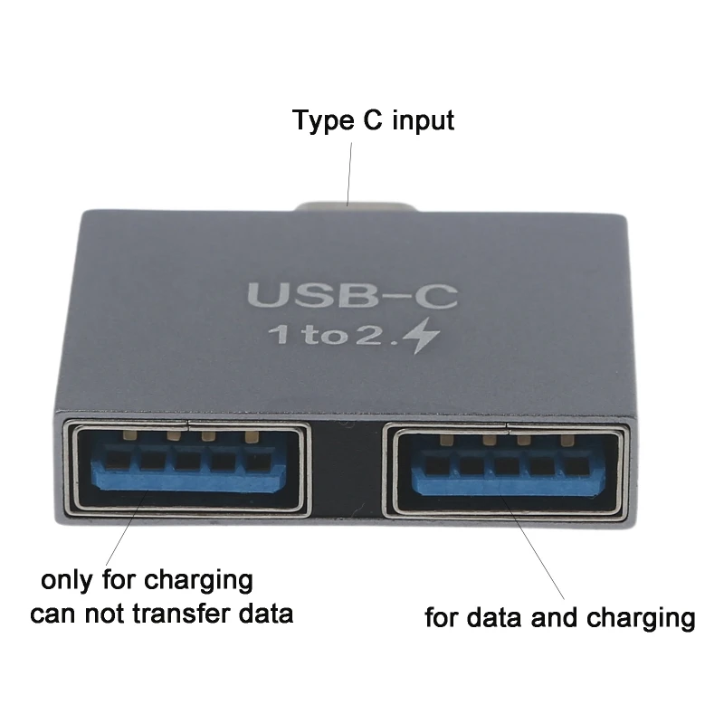 Разветвитель с портом USB Type-C папа на два порта 3 0 мама |